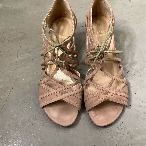 Stuart Wietzman Suede Gladiator Heels - Picture 4 of 9